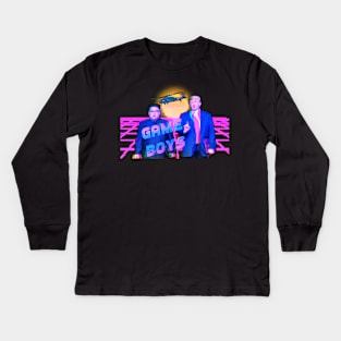 Vaporwave Aesthetic Political Humor Kids Long Sleeve T-Shirt